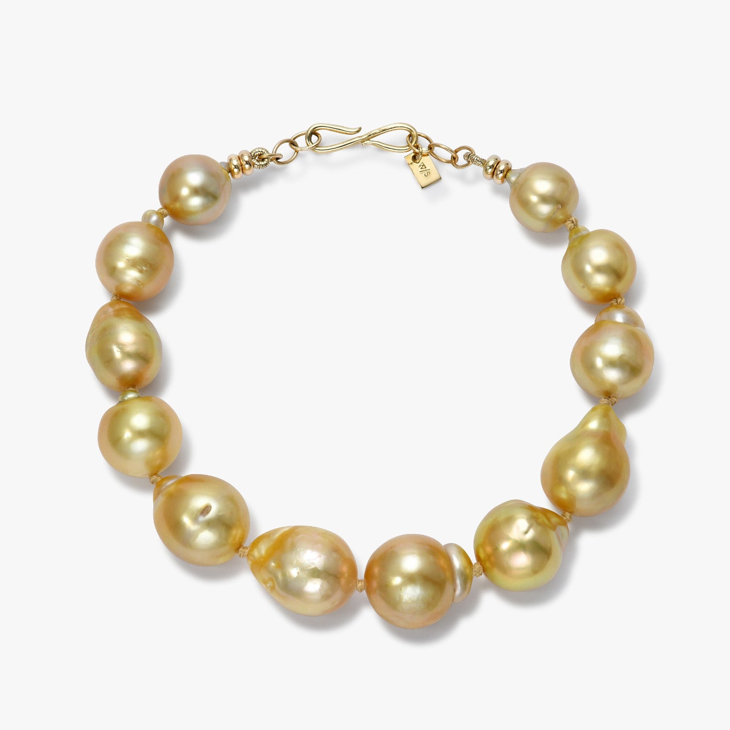Beatrice South Sea Golden Baroque Pearl Bracelet