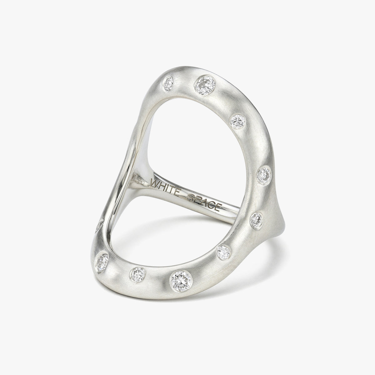 Diamond Dust Bold Continuity Ring™, Silver