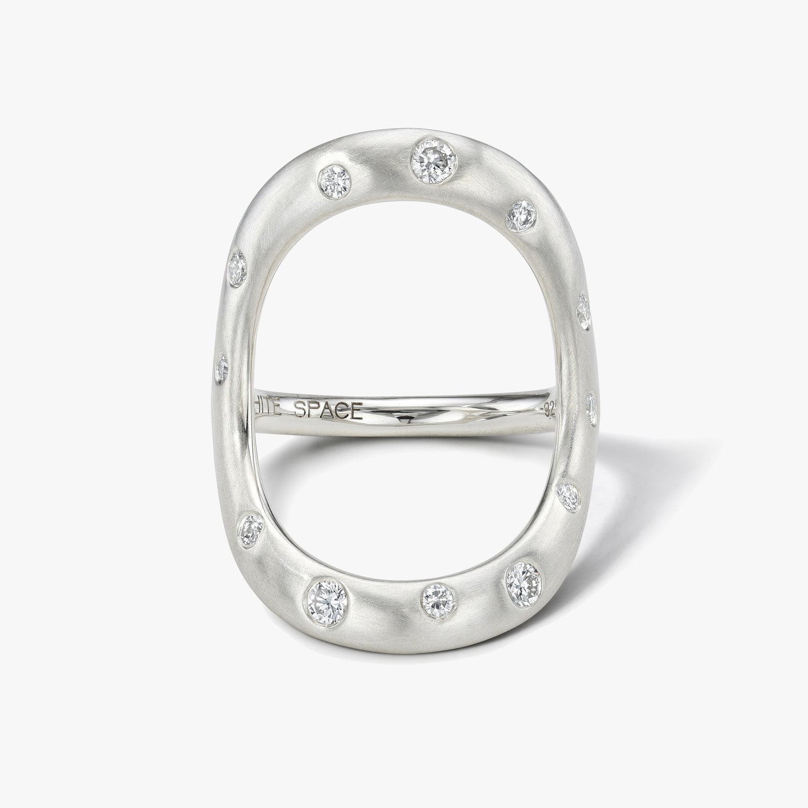 Diamond Dust Bold Continuity Ring™, Silver