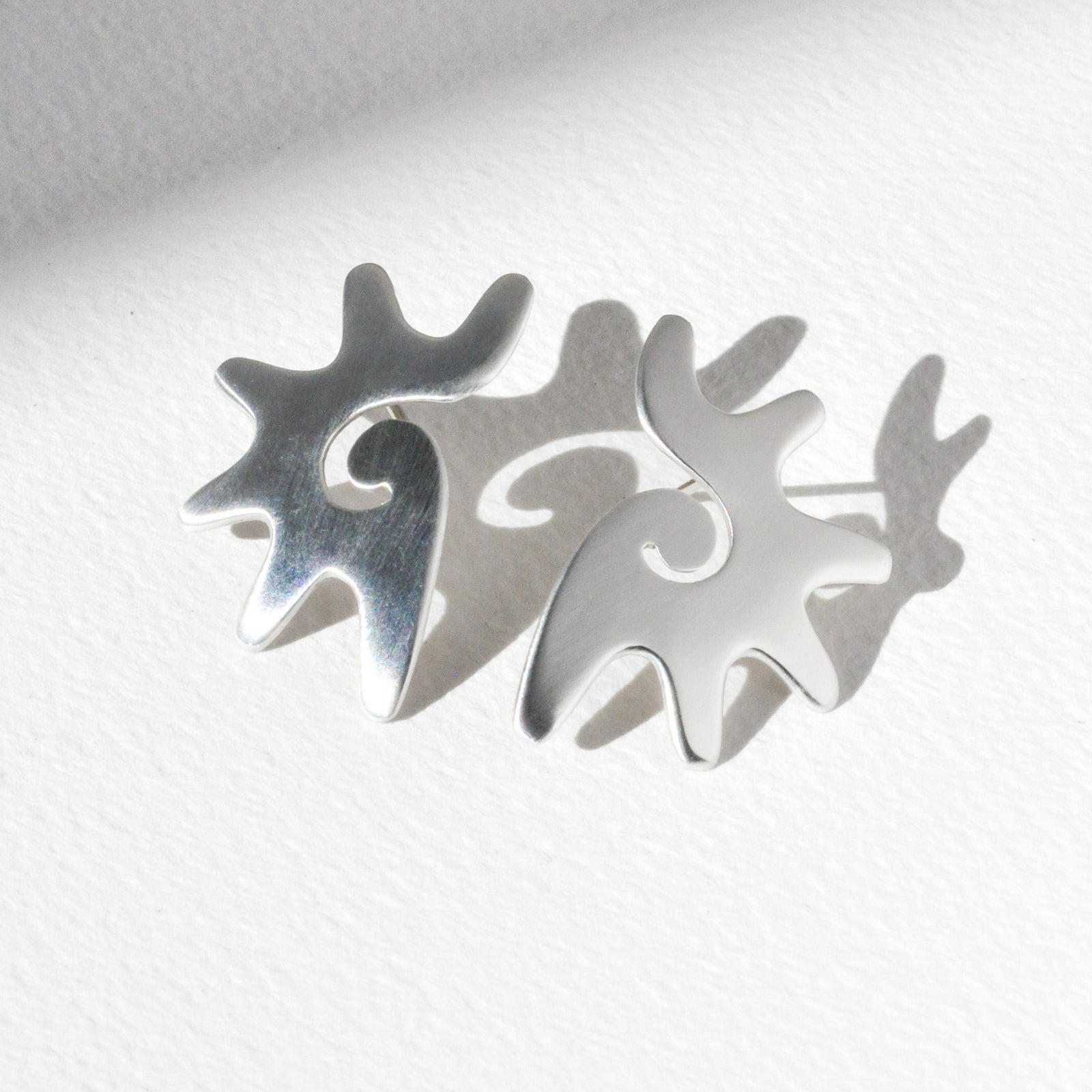 Vintage Sterling Sur Earrings