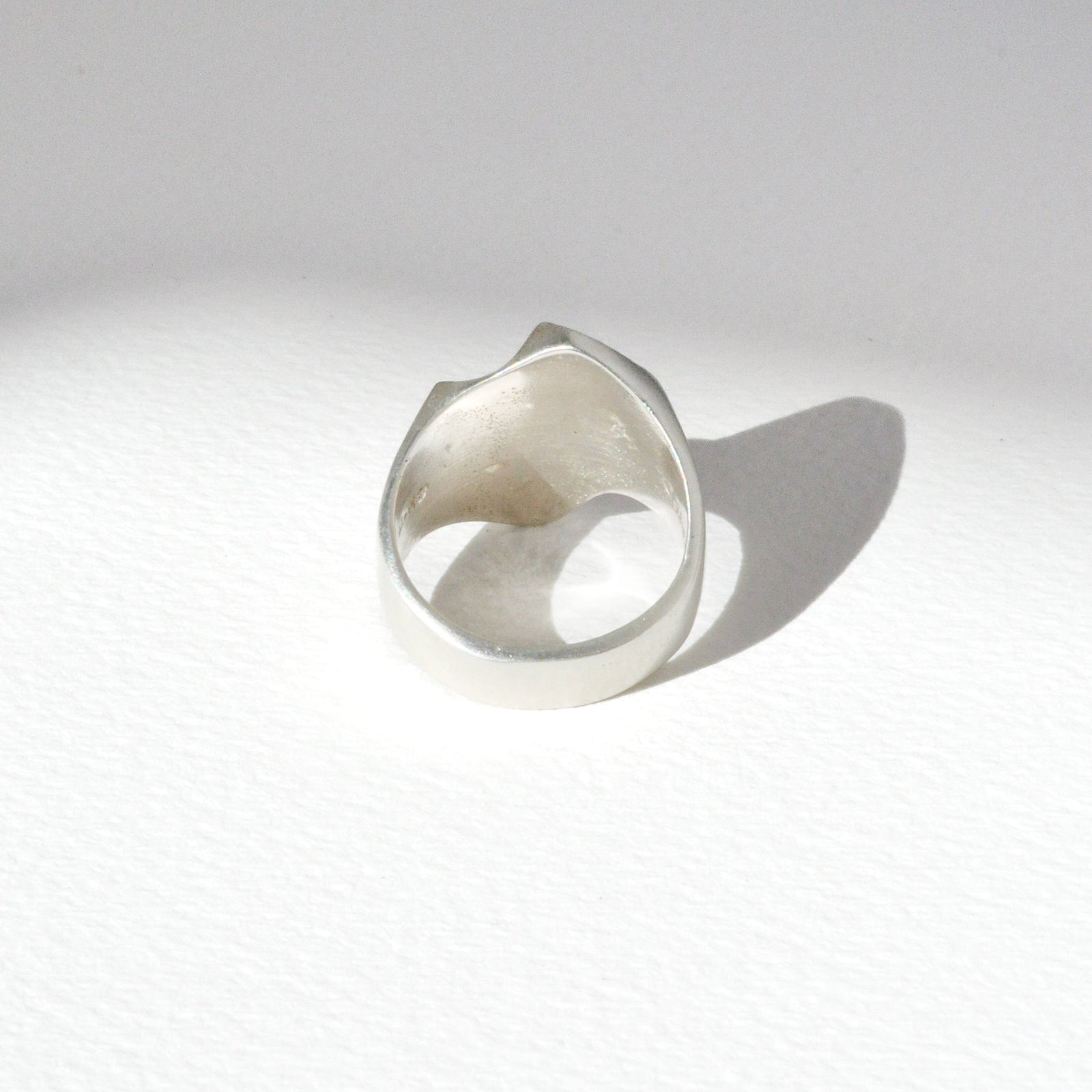 Vintage Modernist Sculpted Ridge Ring