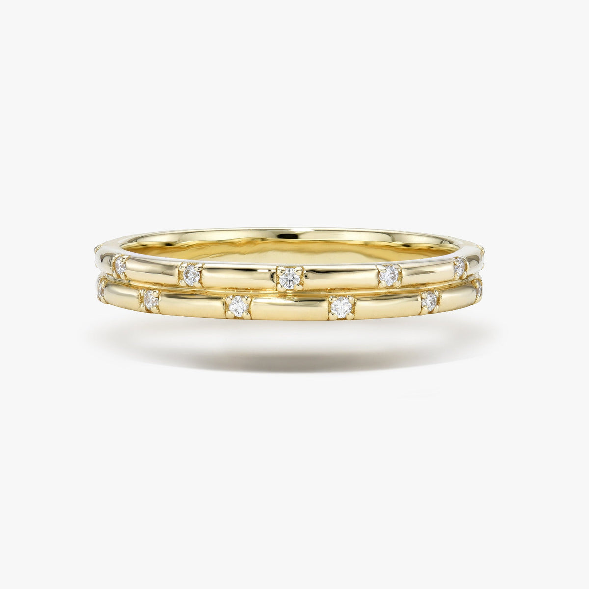 Checkerboard Diamond Double Band