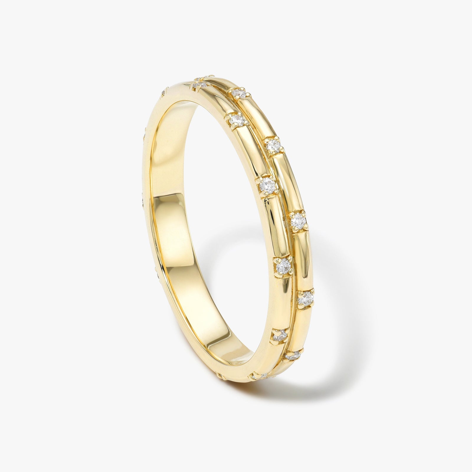 Checkerboard Diamond Double Band