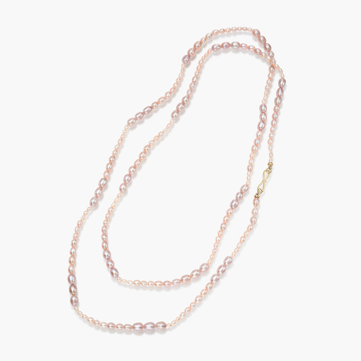 Dario 34&quot; Opera Necklace, Blush