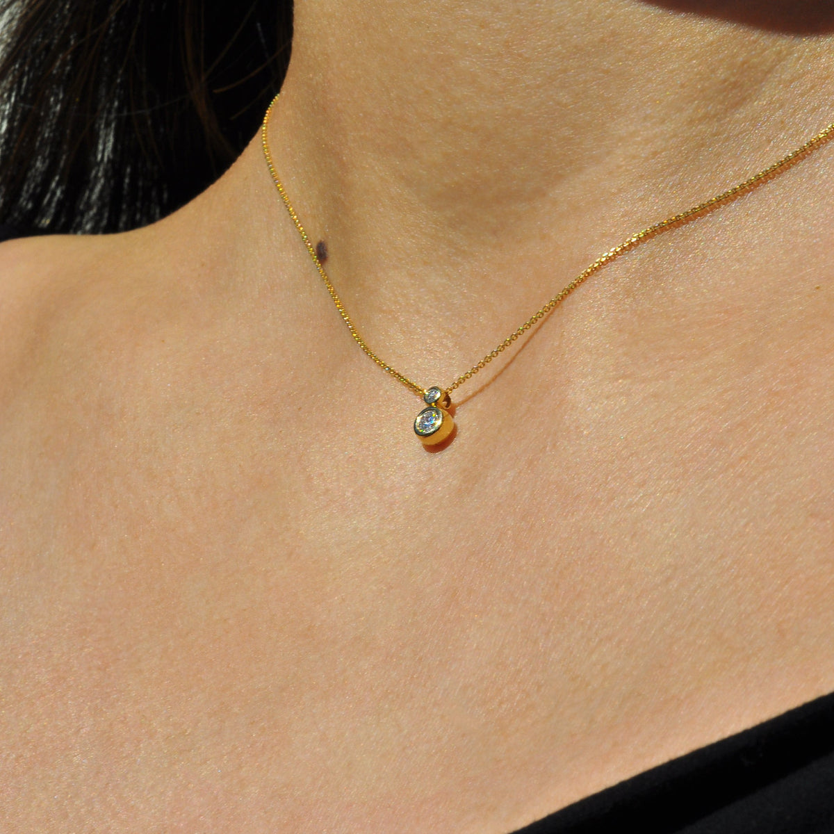 Dewdrop Diamond Necklace