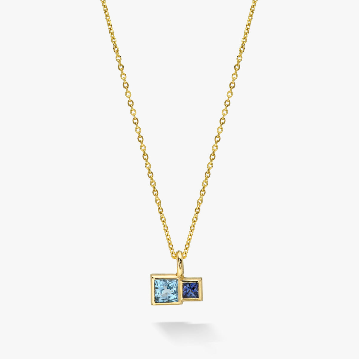 Blue Sapphire &amp; Topaz Savoye Necklace