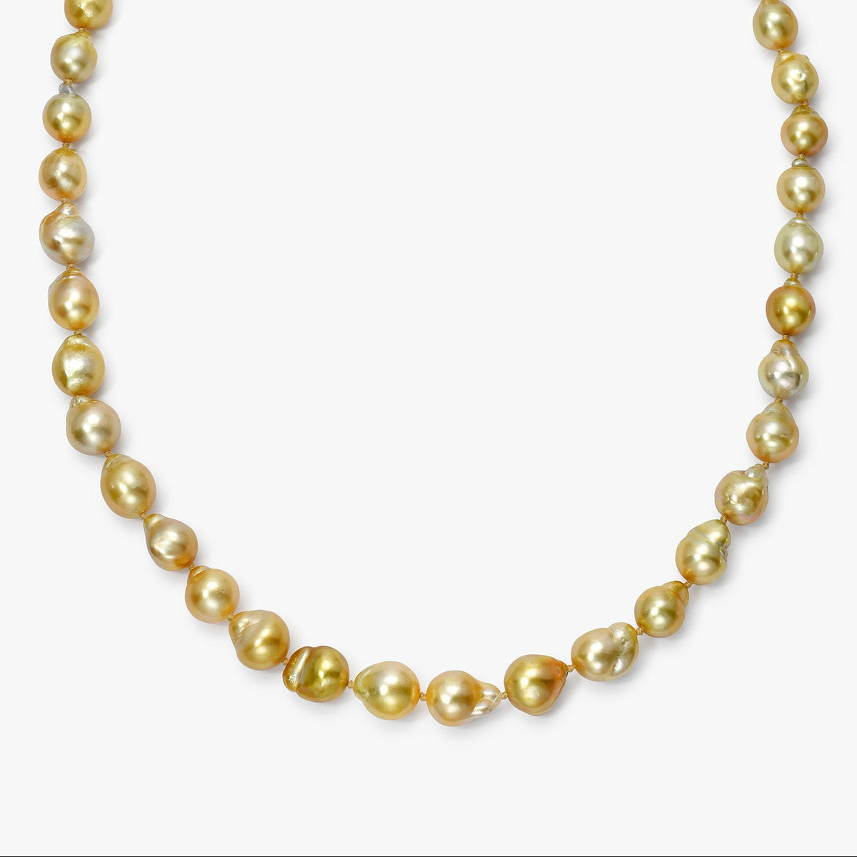 Beatrice South Sea Golden Baroque Pearl Necklace