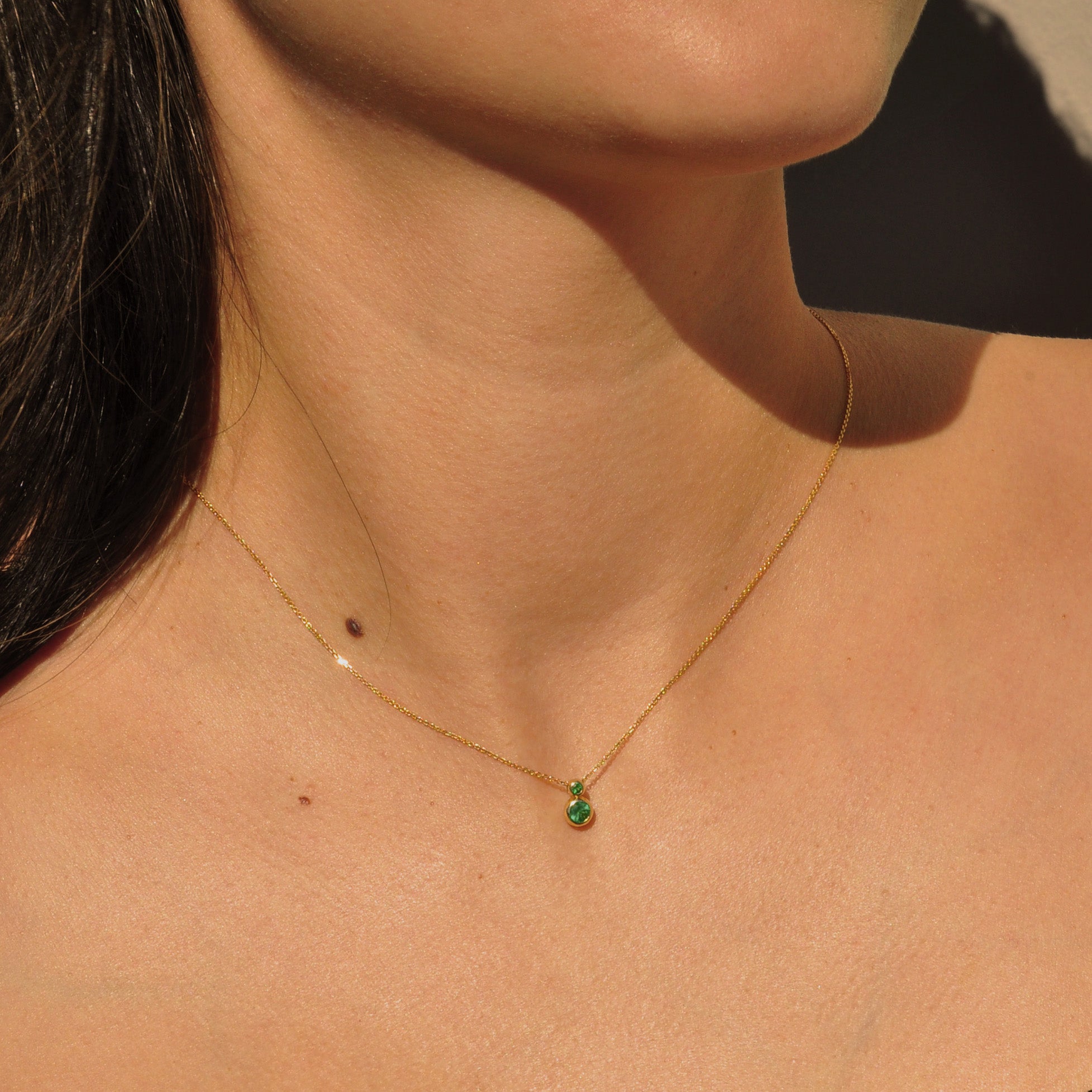 Dewdrop Gemstone Necklace