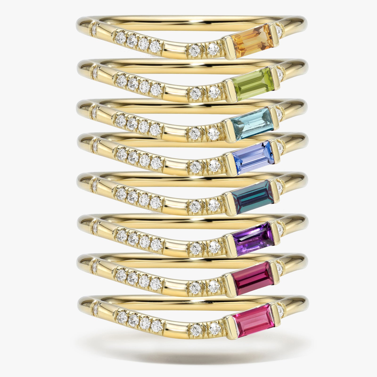 Pleiades Birthstone Ring