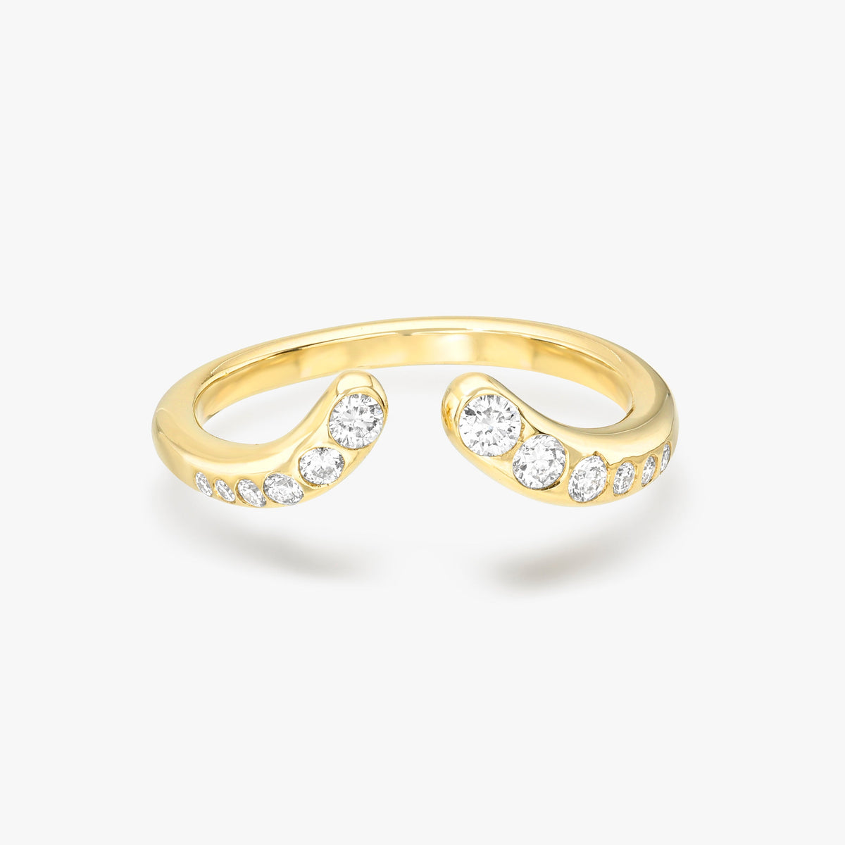 Diamond Cuff Pinky Ring