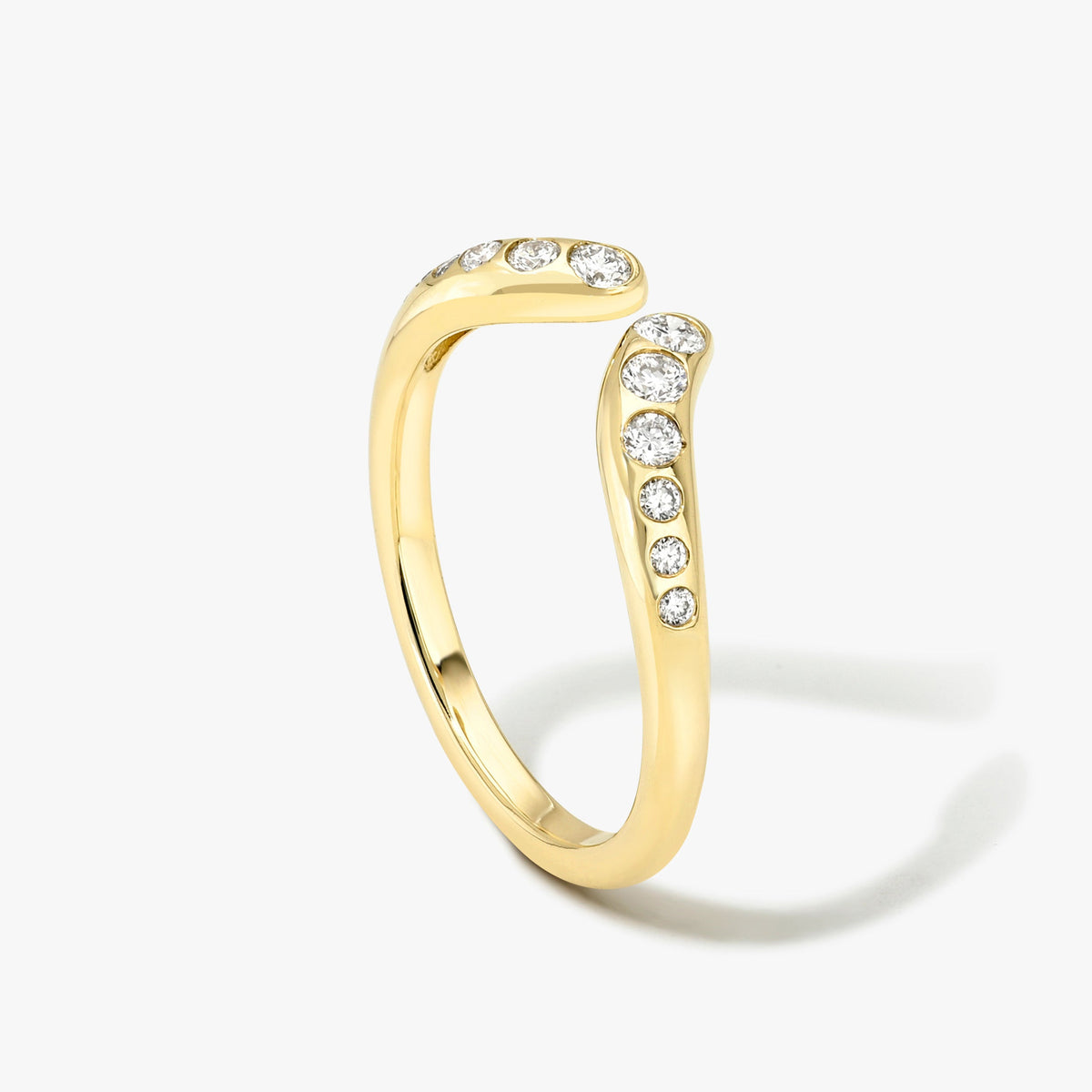 Diamond Cuff Pinky Ring