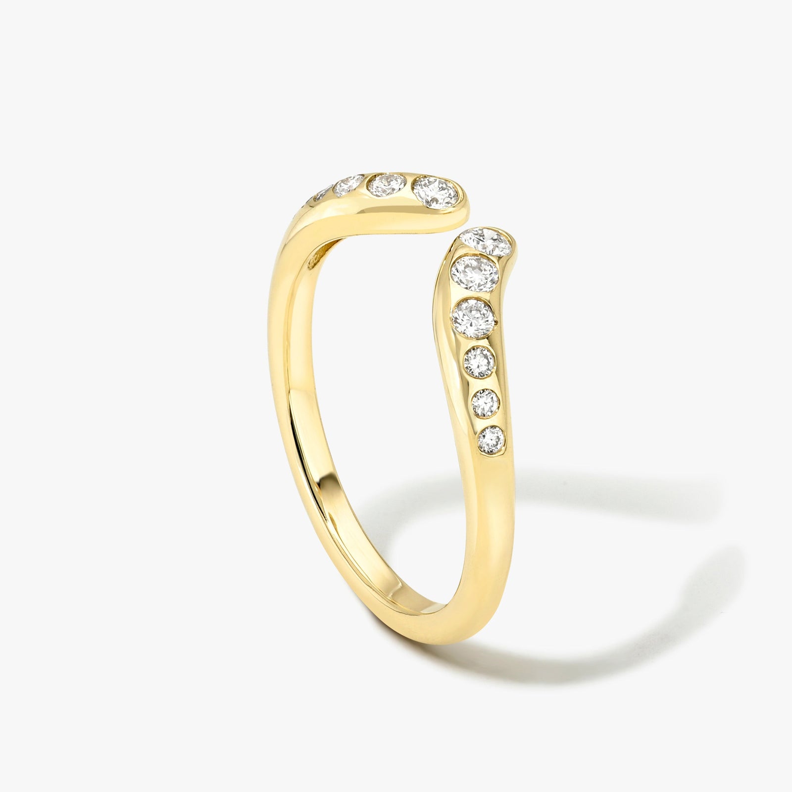 Diamond Cuff Pinky Ring