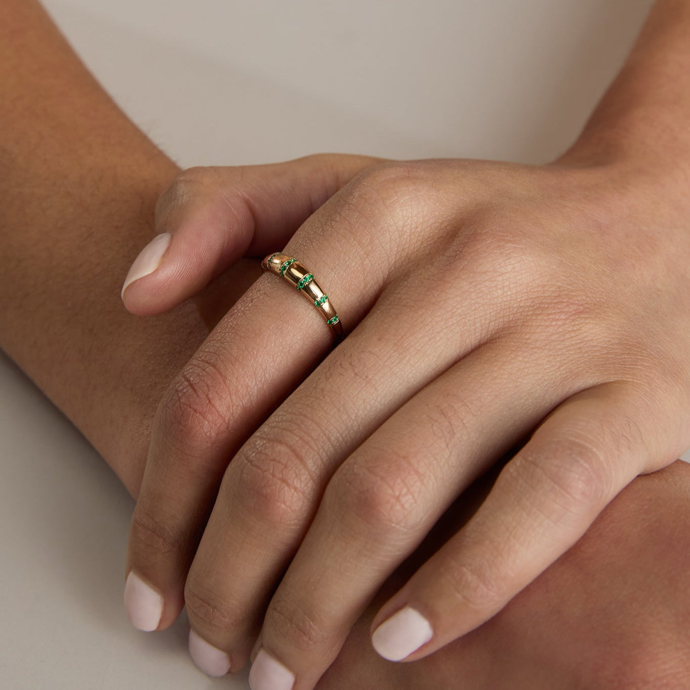 Emerald Stripe Bubble Band