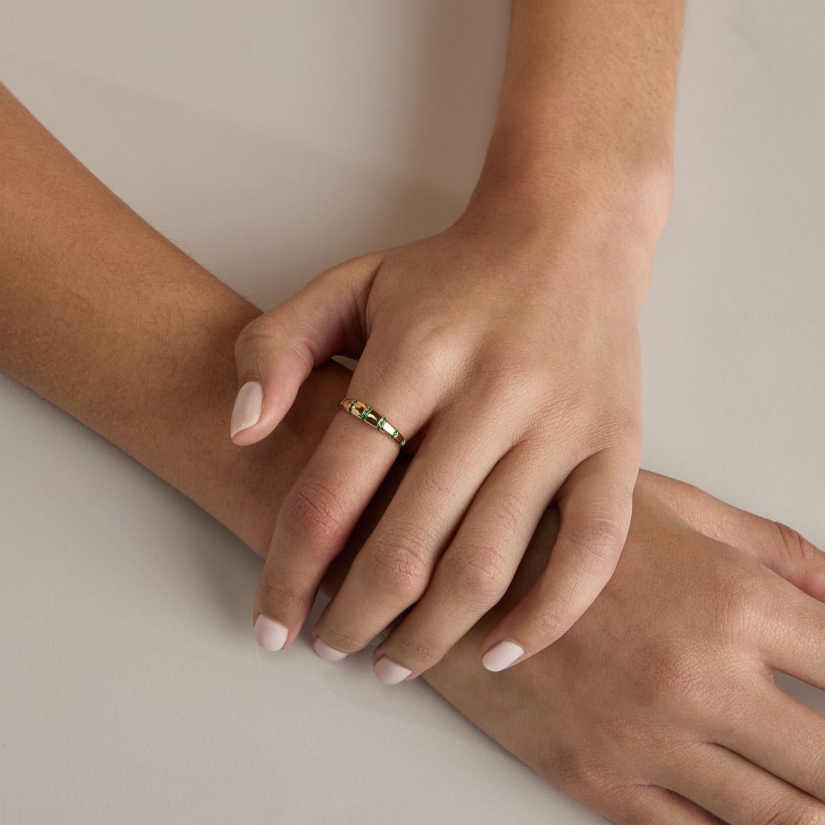 Emerald Stripe Bubble Band