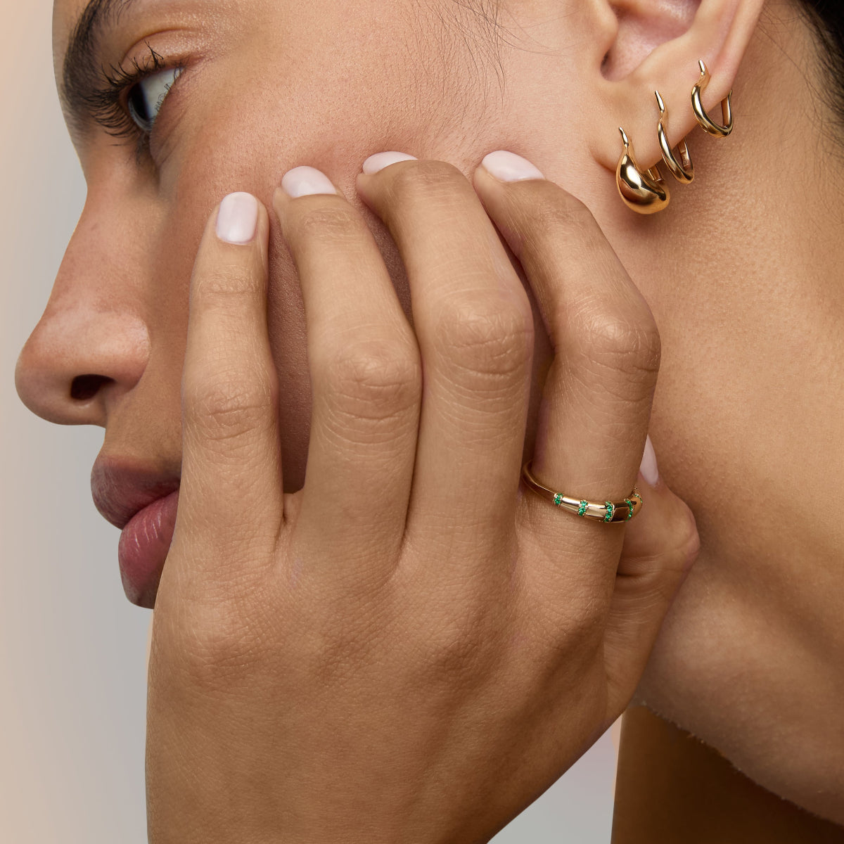 Emerald Stripe Bubble Band