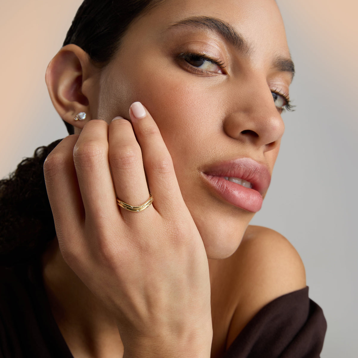 Checkerboard Double Ellipse Band