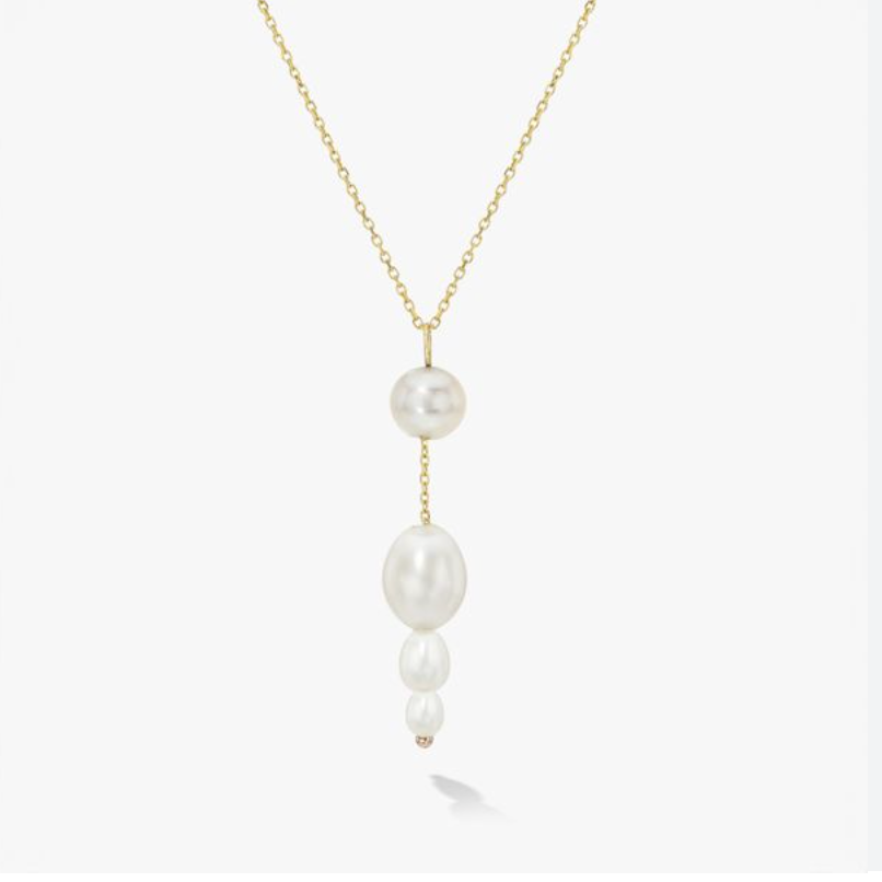 Petite Palazzo Necklace, White