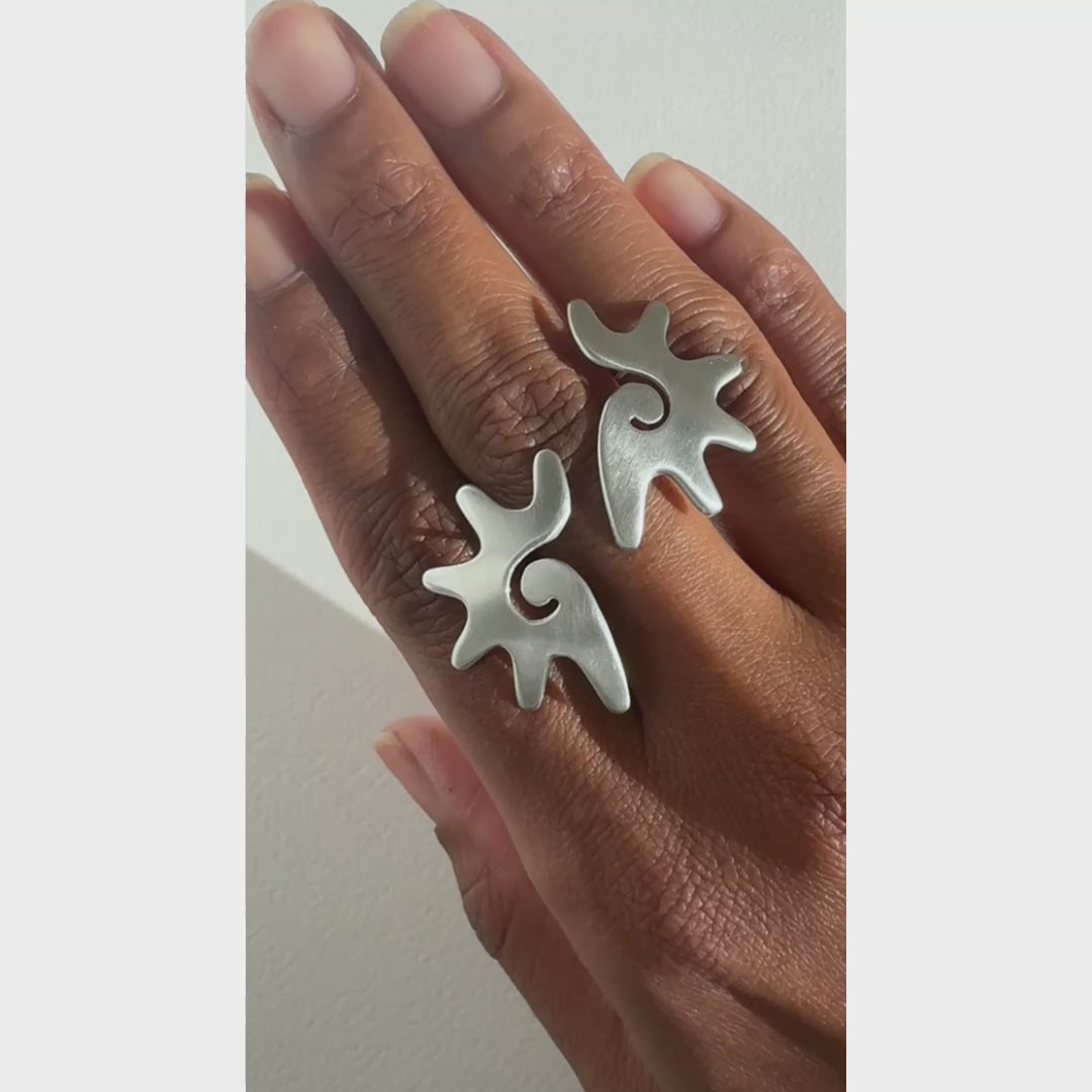 Vintage Sterling Sur Earrings