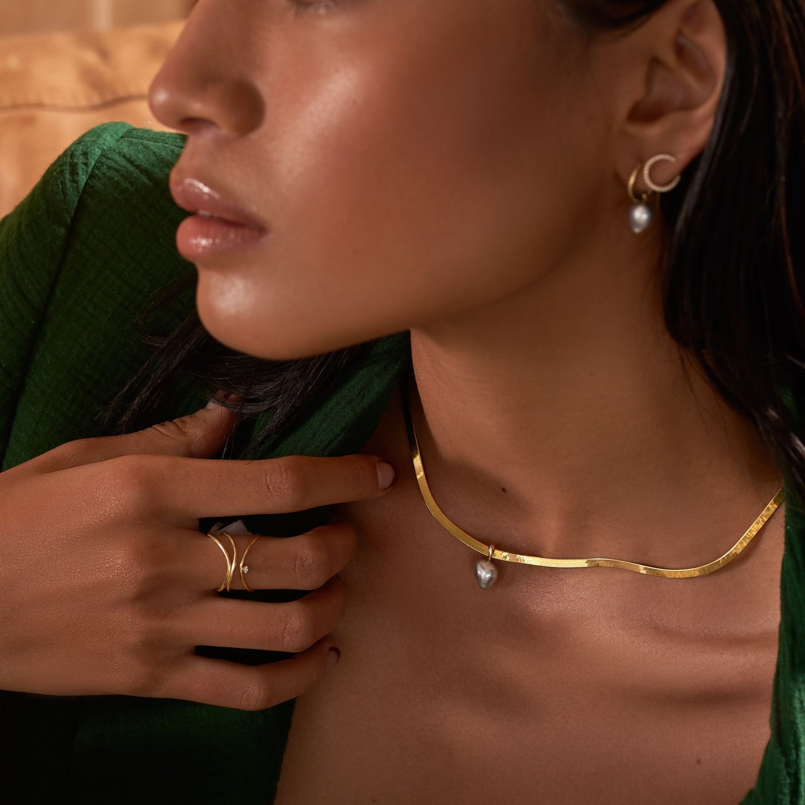 Diamond Ellipse Ring