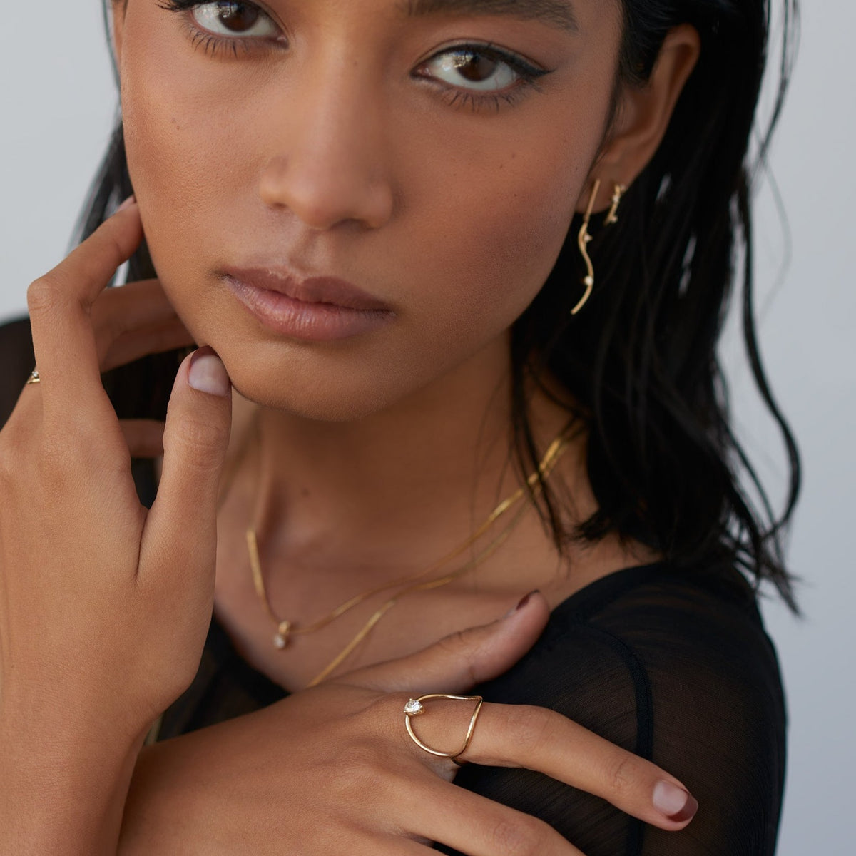 Pear Diamond Continuity Ring™