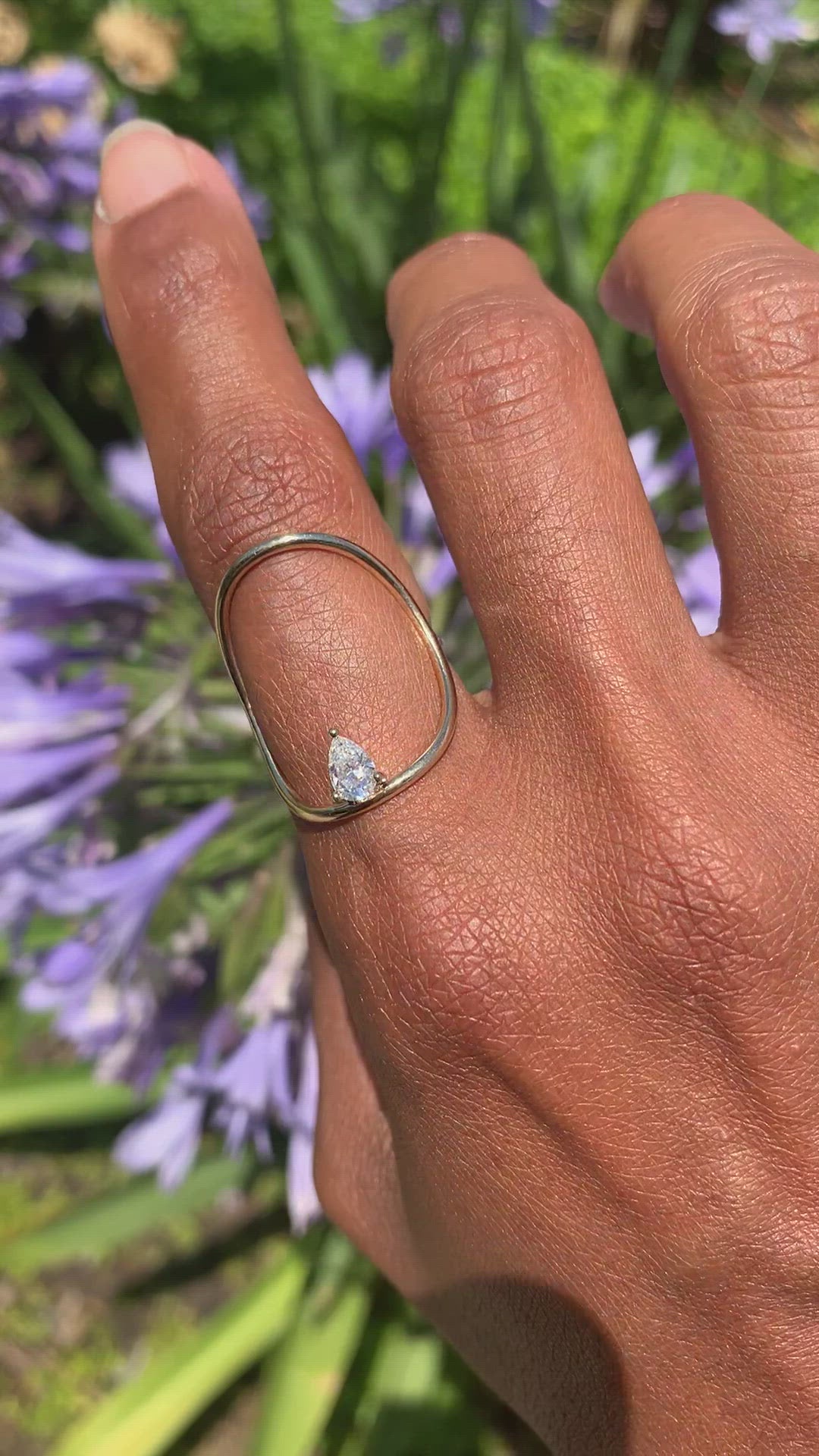 Pear Diamond Continuity Ring™