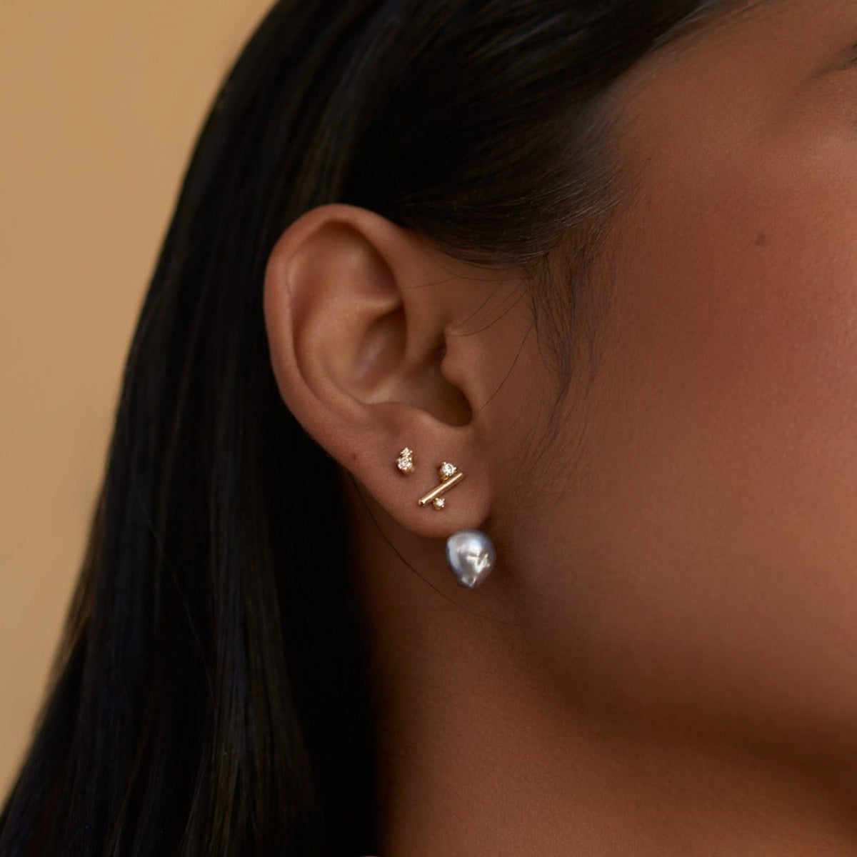 Blue Akoya Andromeda Ear Jackets