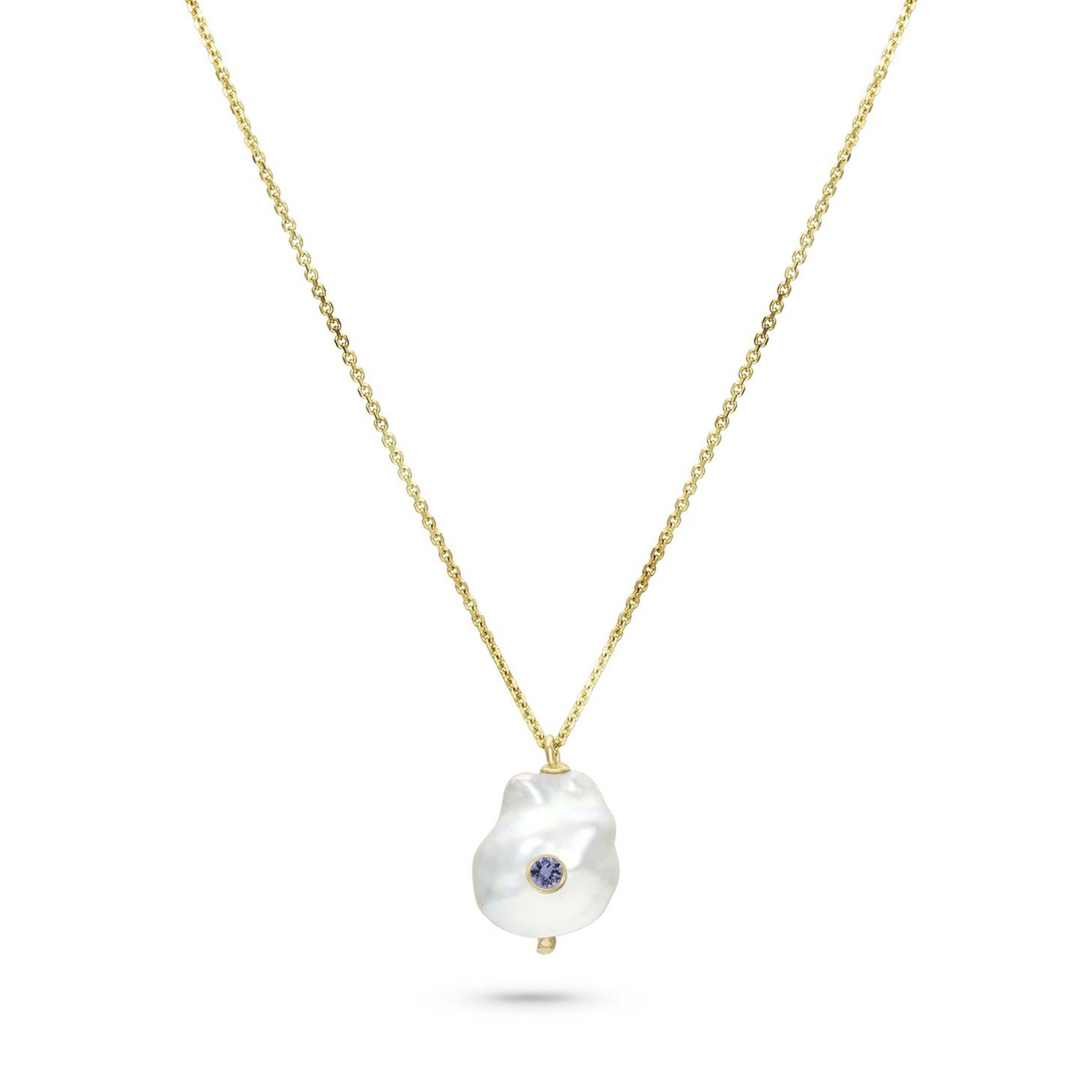 Birthstone Baby Baroque Necklace