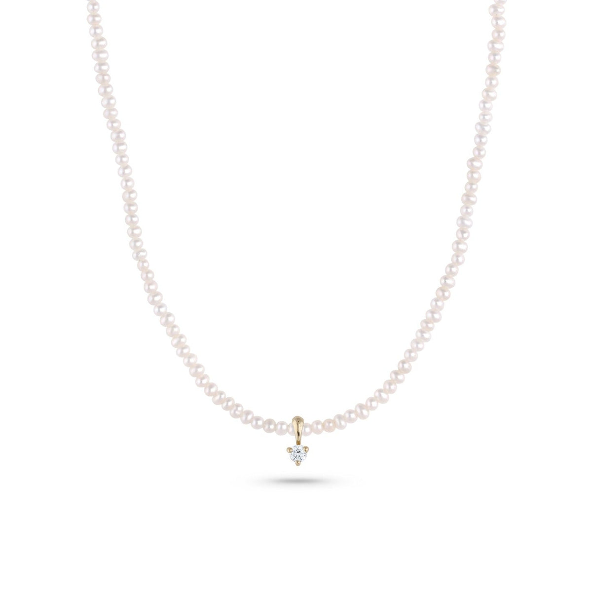 Diamond Moreau Baby Pearl Necklace