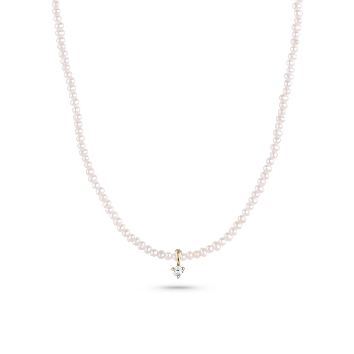 Diamond Moreau Baby Pearl Necklace