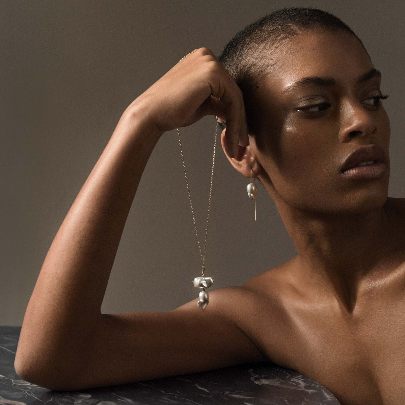 Double Baroque Pearl Necklace