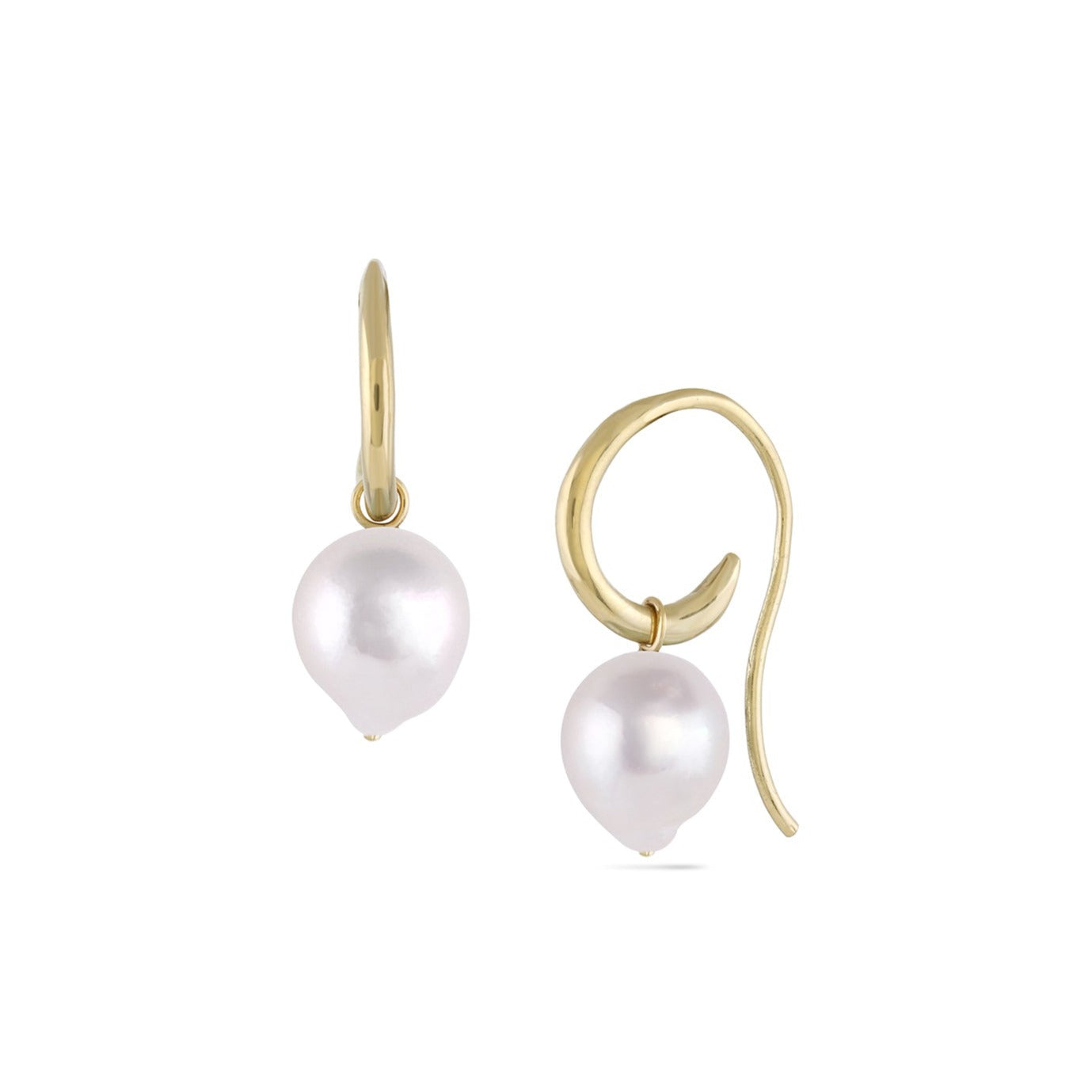 Cassiopeia Akoya Charm Earrings, White