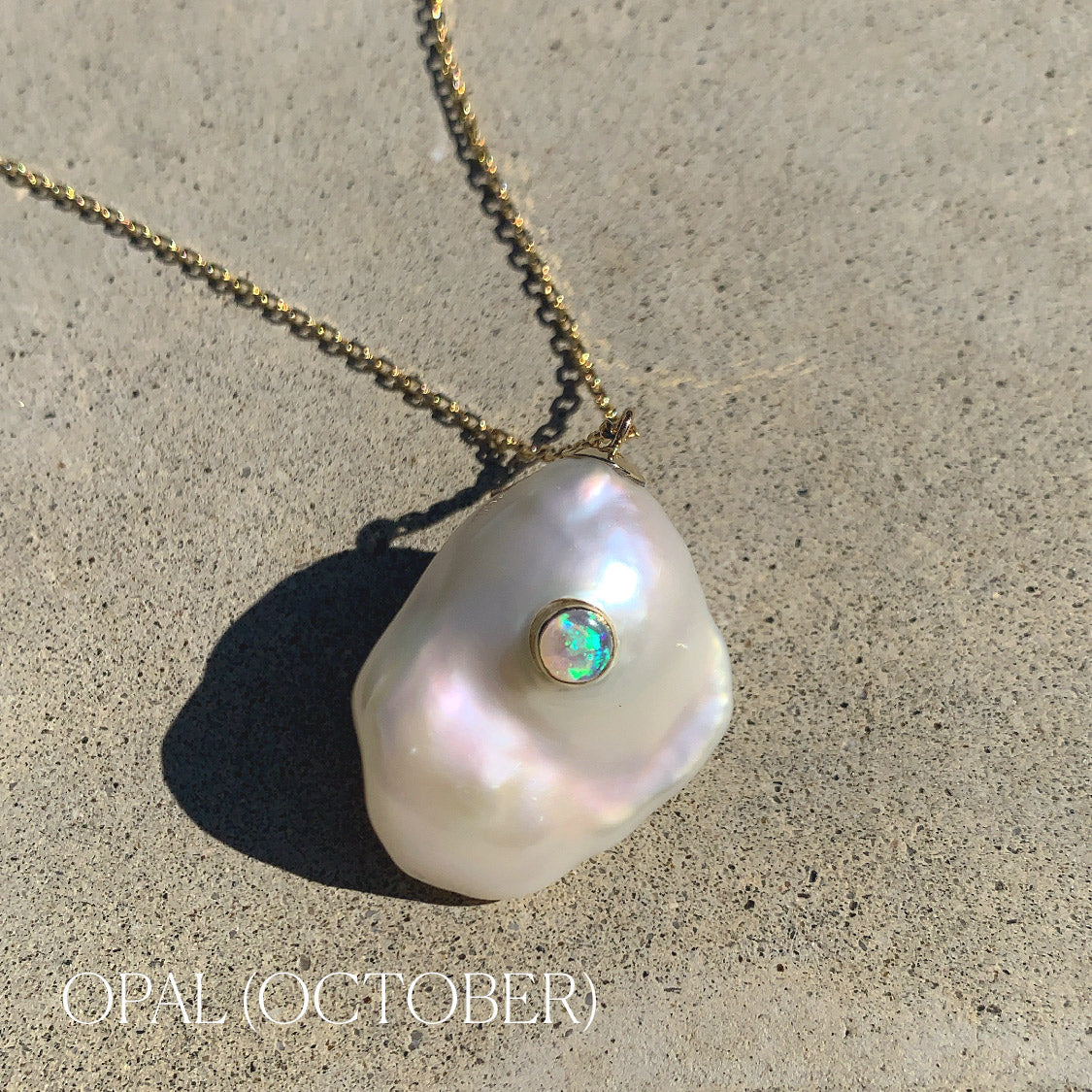 Kenna Birthstone Pearl Necklace