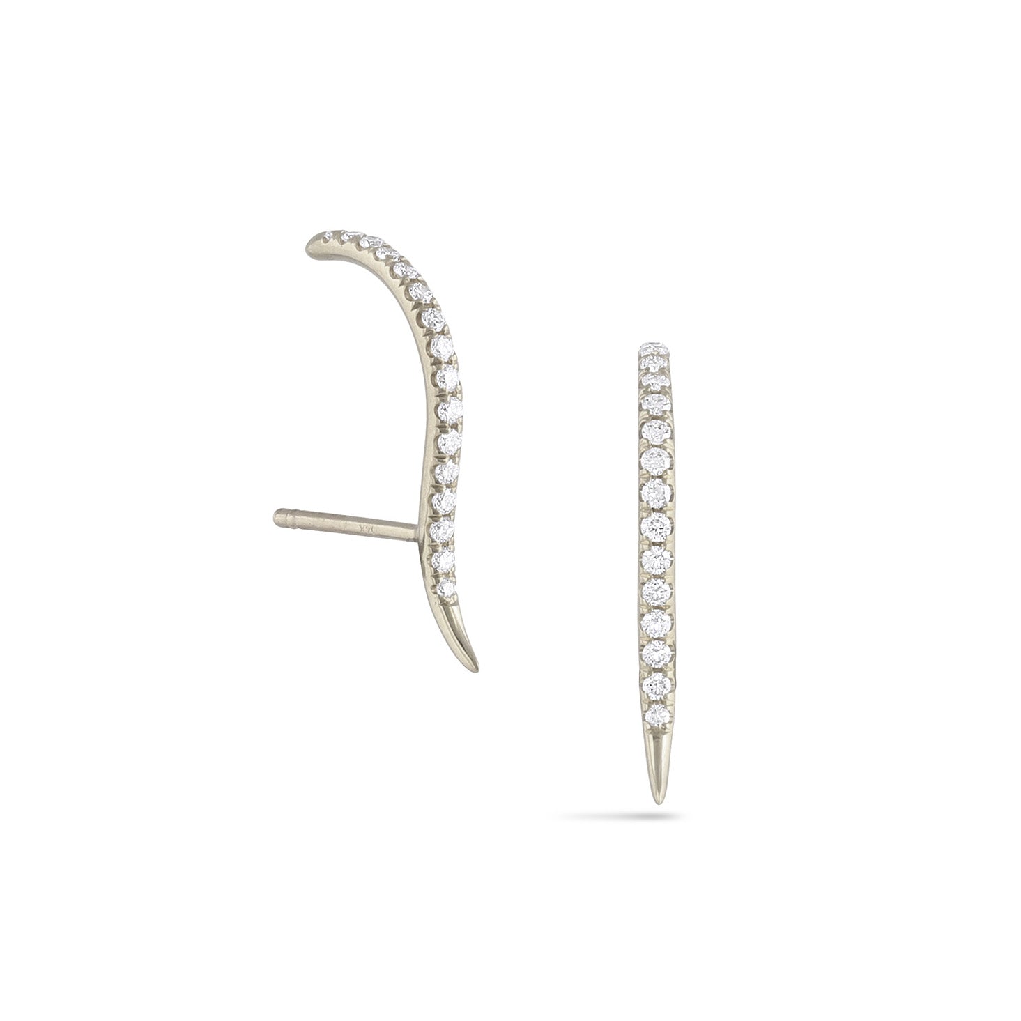 Forme Suspender Earrings, Diamond