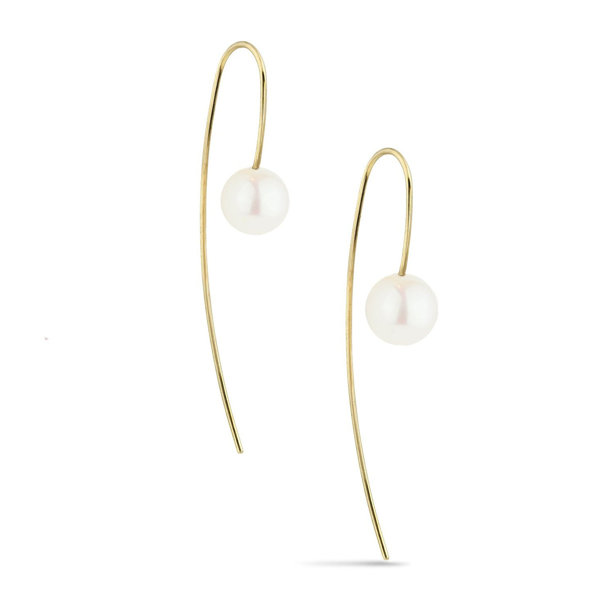 Nova Pearl Earrings, White
