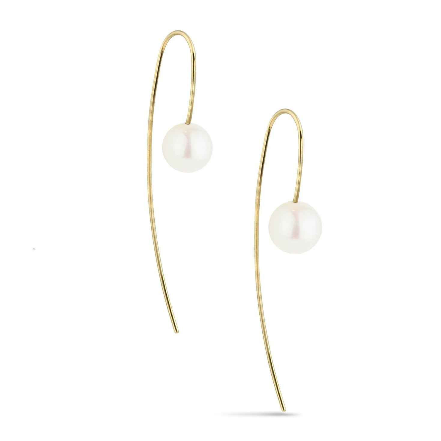 Nova Pearl Earrings, White
