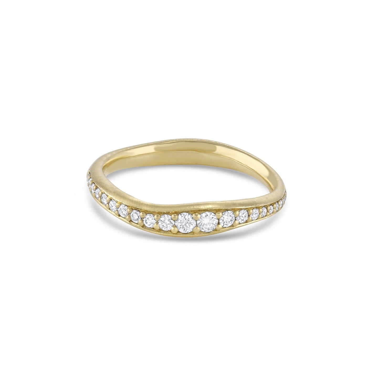 Touch Diamond Stacking Ring, Pavé