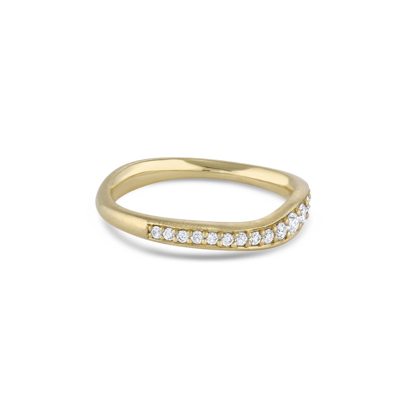 Touch Diamond Stack Ring, Pavé