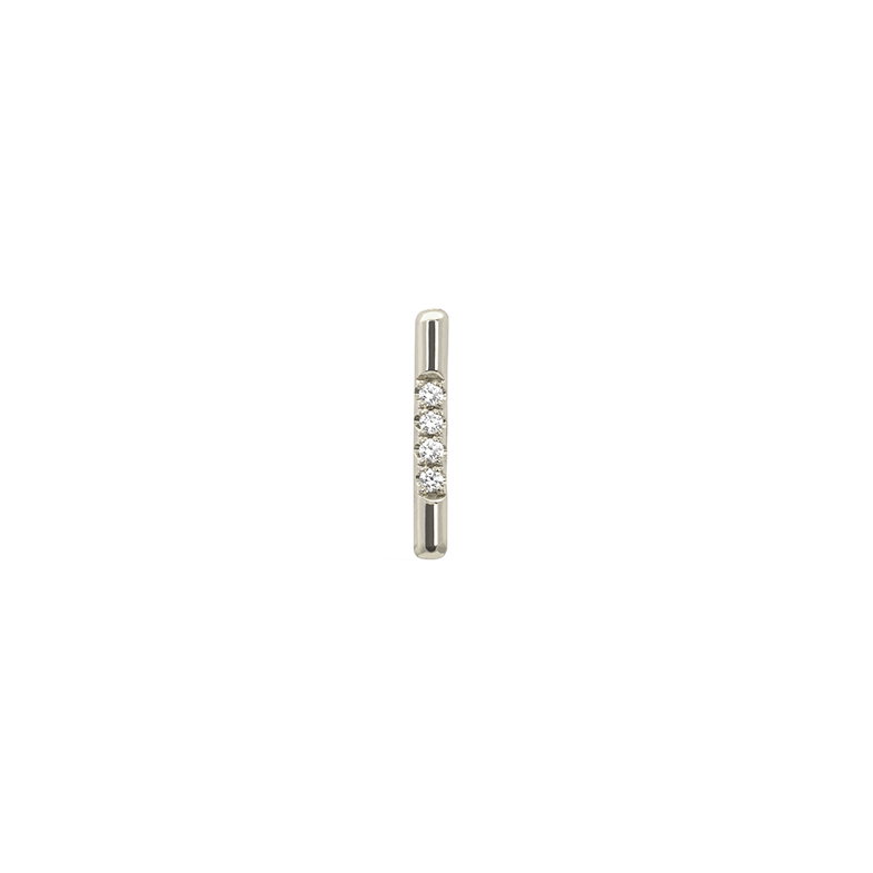 Pavé Linea Stud Earring