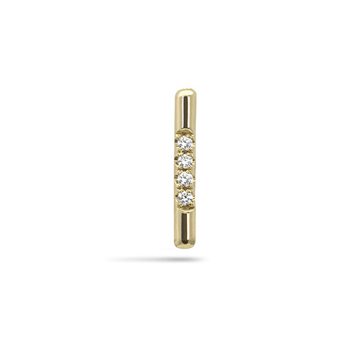 Pavé Linea Stud Earring