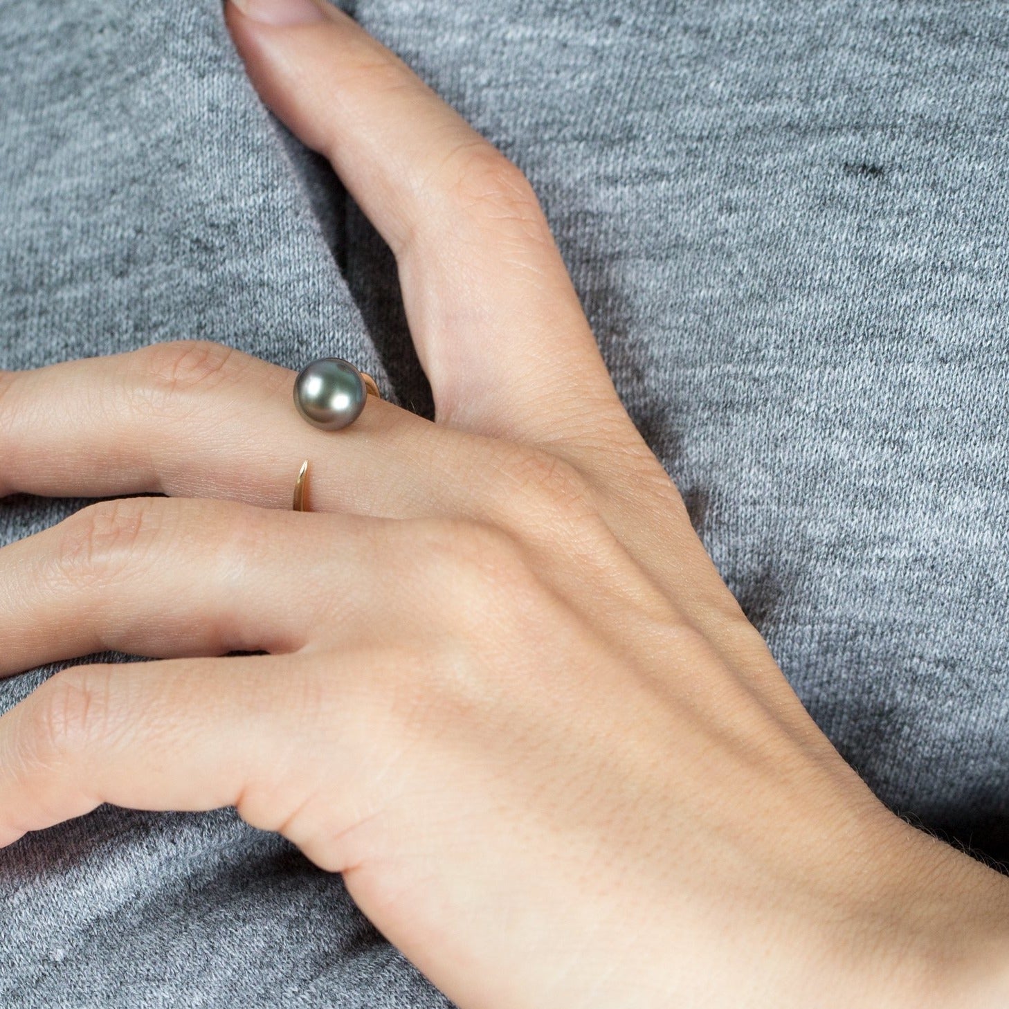 Tahitian Black Pearl Ring – Cole Sheckler Jewelry