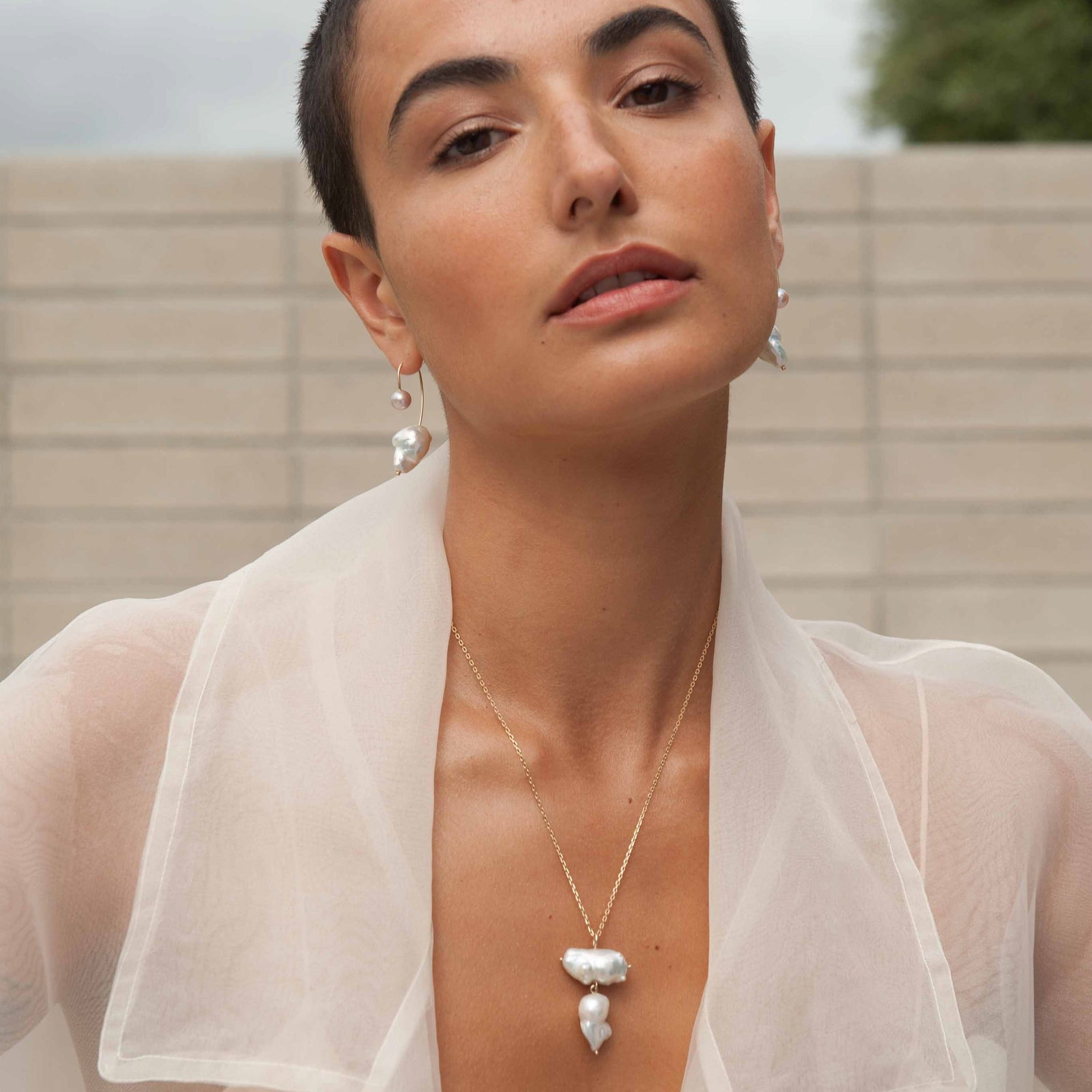 Double Baroque Pearl Necklace