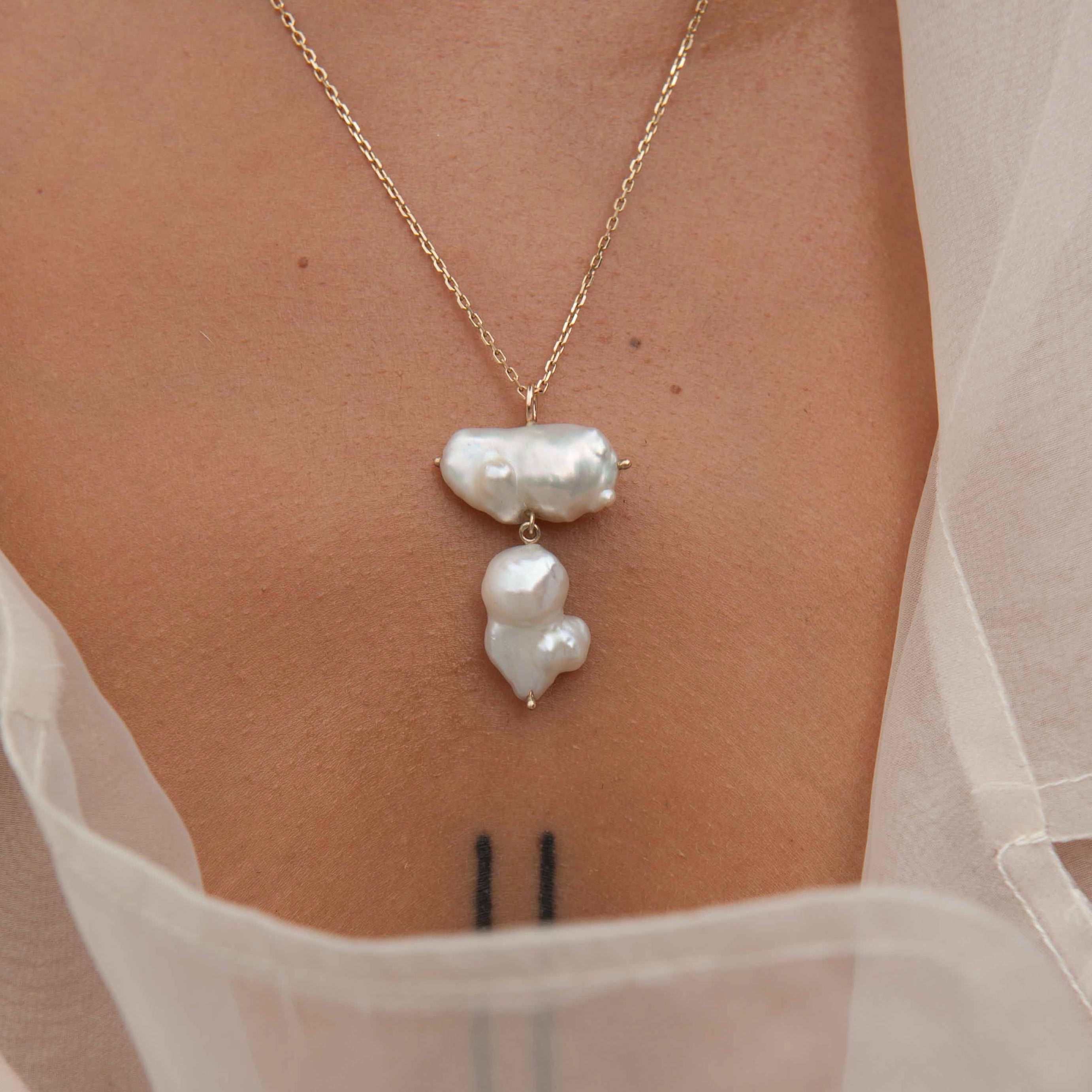 Elegant Pearl Necklace On Beige Background Stock Photo 2294979833 |  Shutterstock