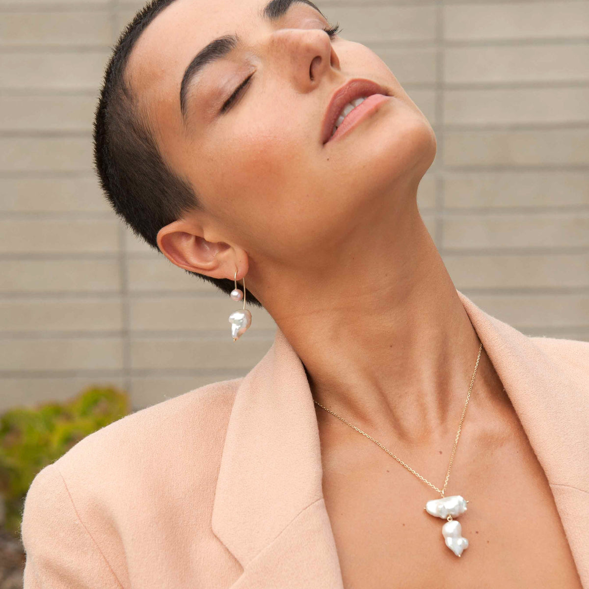 Double Baroque Pearl Necklace