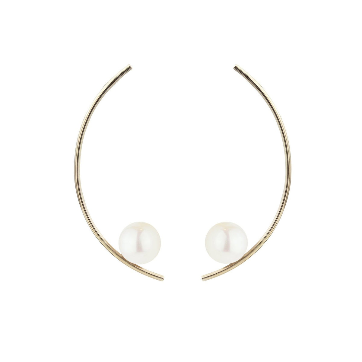 Treviso Earrings, White Pearl