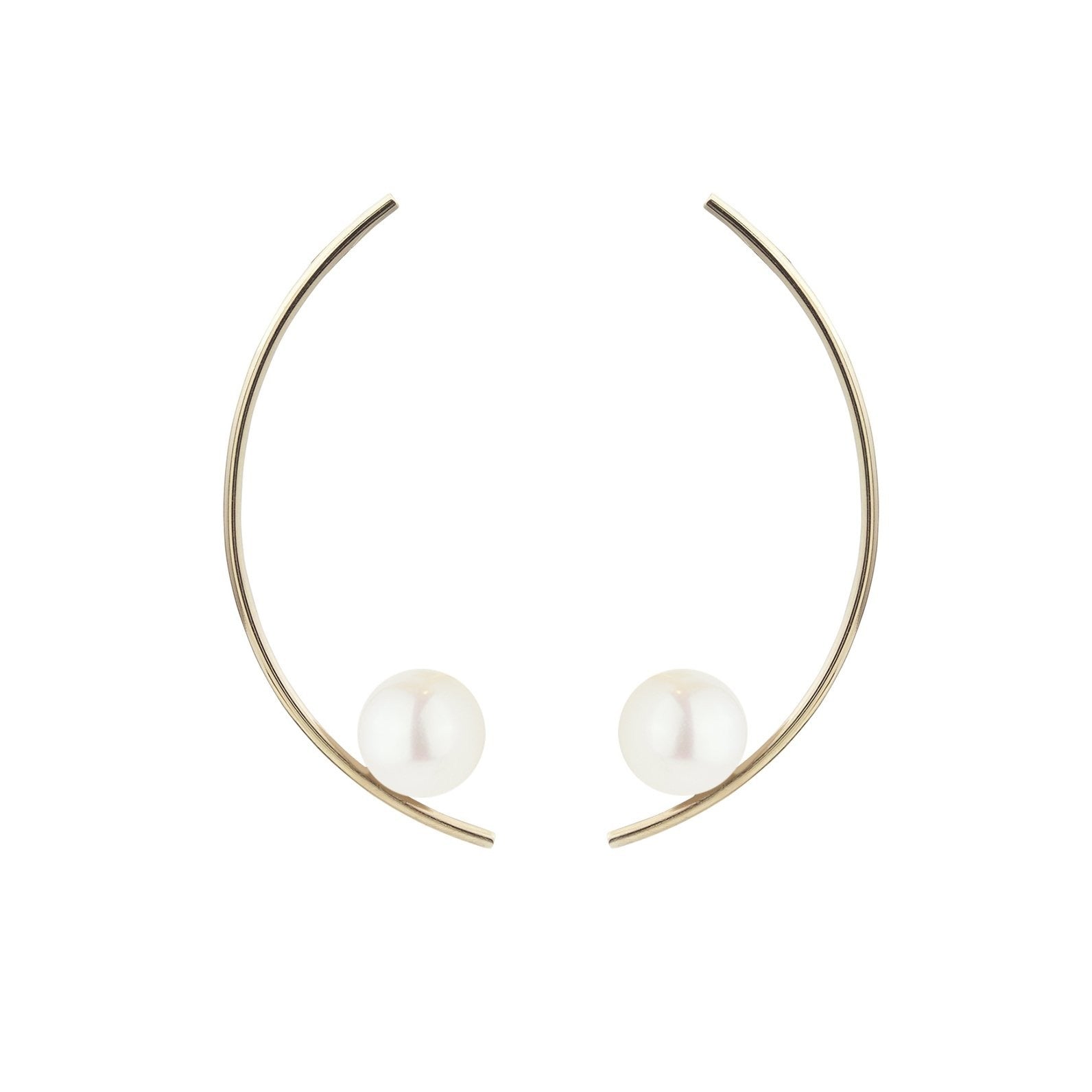 Treviso Earrings, White Pearl