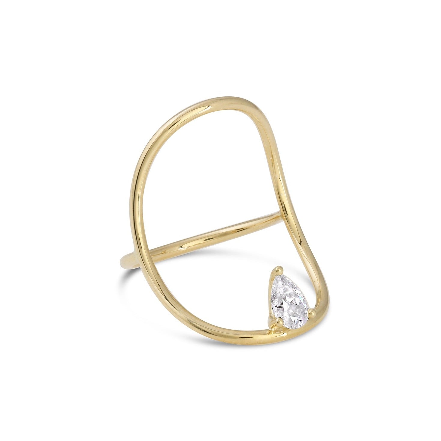 Pear Diamond Continuity Ring™