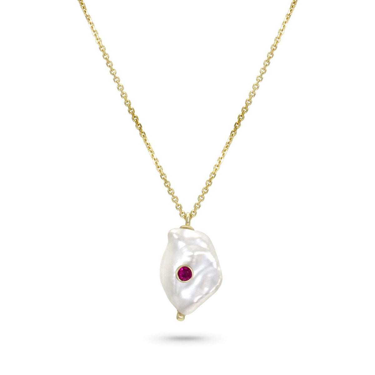 Birthstone Baby Baroque Necklace