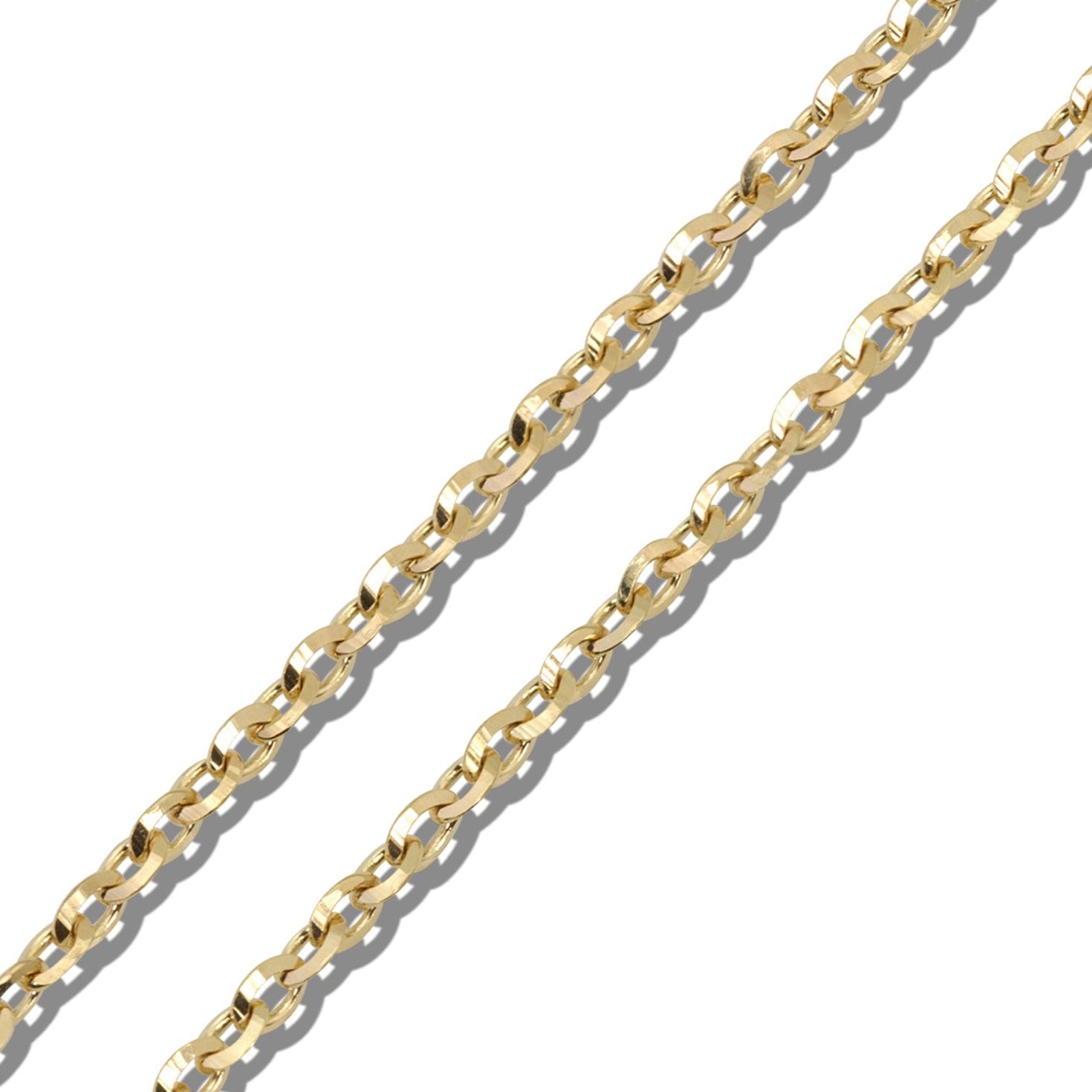 Athena Oval Diamond Cut Chain