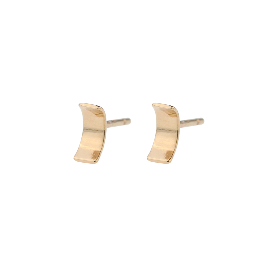 14k Gold Minimalist Letter X Stud Earring