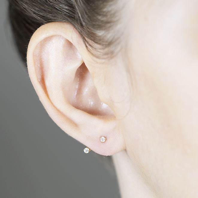 Diamond Floater Ear Jackets WHITE SPACE
